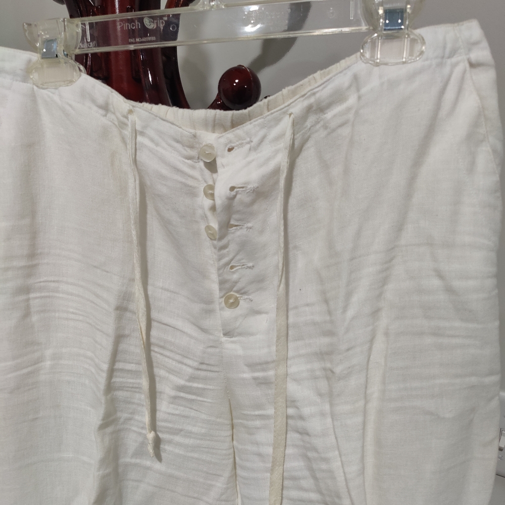 Chadwicks Cream Button-Front Pants